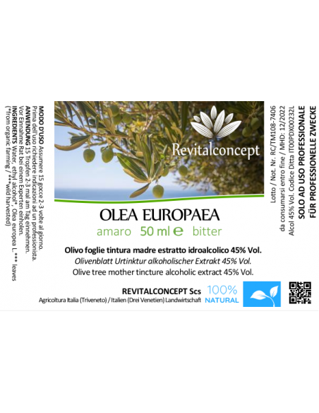 Olivastro selvatico bio tintura madre gocce o spray | OLEA OLEASTER BIO