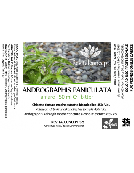 Chiretta tintura officinale ayurvedica gocce o spray | ANDROGRAPHIS PANICULATA