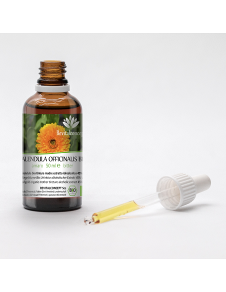 Calendula bio tintura madre ayurvedica gocce o spray | CALENDULA OFFICINALIS BIO