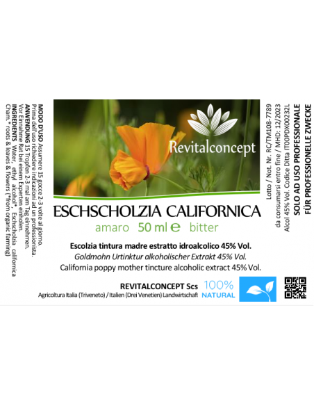 Escolzia tintura madre gocce o spray | ESCHSCHOLZIA CALIFORNICA