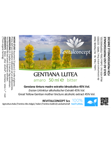 Genziana tintura madre gocce o spray | GENTIANA LUTEA
