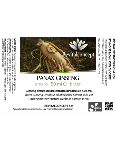 Korean Red Ginseng adaptogen officinal tincture drops or spray | PANAX GINSENG