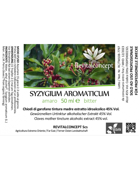 Chiodi di Garofano tintura officinale ayurvedica | SYZYGIUM AROMATICUM