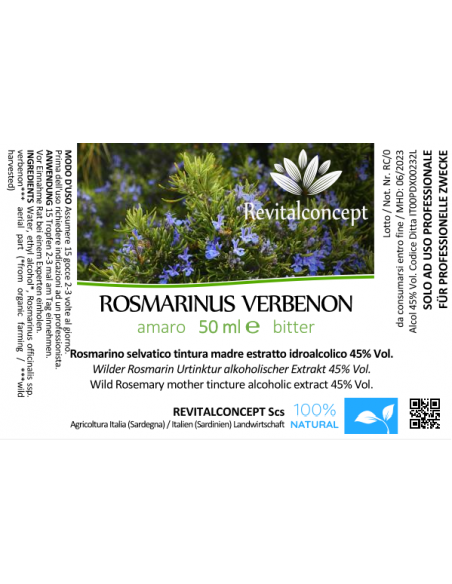 Rosmarino selvatico tintura madre gocce o spray | ROSMARINUS VERBENE