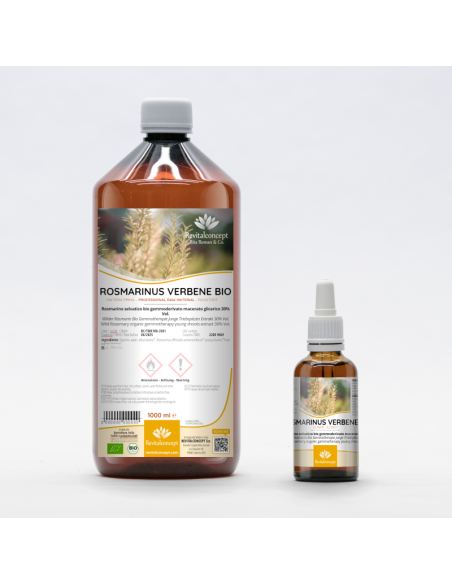 Rosmarino Selvatico bio gemmoderivato macerato glicerico gocce o spray | ROSMARINUS VERBENE BIO