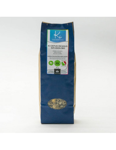 KI CISTUS INCANUS INFUSION Rote Zistrose Bio Kräutertee aus Sardinien
 Gewicht Kräuter und Tees-75 g