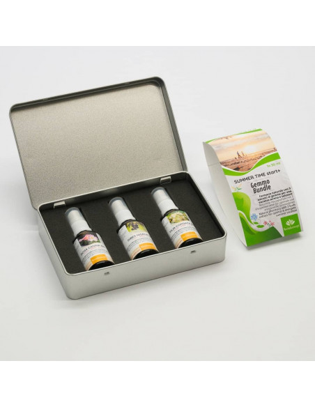 SUMMER TIME GEMMO BUNDLE Farmacia naturale con 3 o 5 estratti di gemme per un'estate serena e salutare