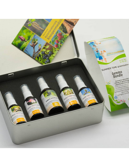 SUMMER TIME GEMMO BUNDLE Natürliche Hausapotheke mit 3 o. 5 Knospenextrakten für optimale und energiereiche Sommerferien