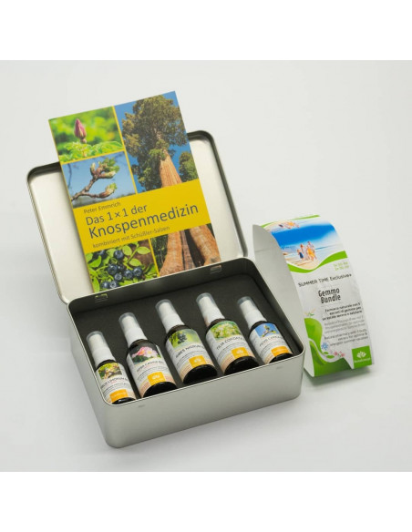 SUMMER TIME GEMMO BUNDLE Natürliche Hausapotheke mit 3 o. 5 Knospenextrakten für optimale und energiereiche Sommerferien