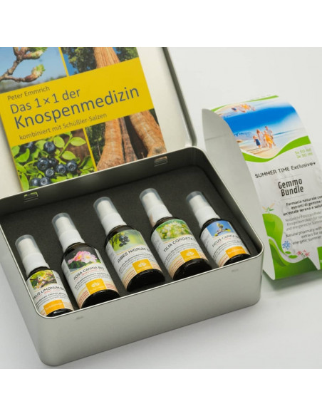 SUMMER TIME GEMMO BUNDLE Farmacia naturale con 3 o 5 estratti di gemme per un'estate serena e salutare
